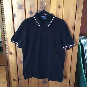 Fred Perry M12 made in England polo size 44 (L) black